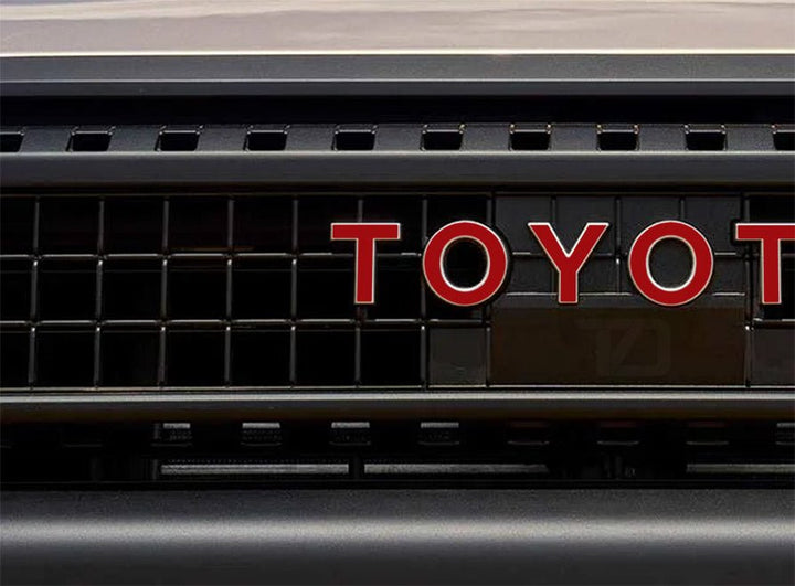 Premium Cast Vinyl Decal Inlay Letters for 2024-2026 Land Cruiser Grille