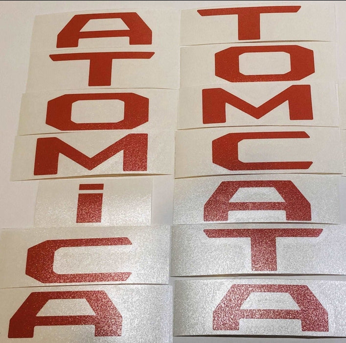 Premium Cast Vinyl Decal Letters for 2024 Tacoma Door Emblems