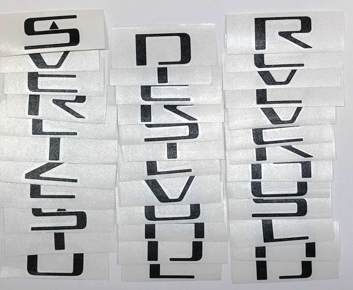 Premium Cast Vinyl Decal Letters for 2019-2025 Silverado Fender and Tailgate Emblems