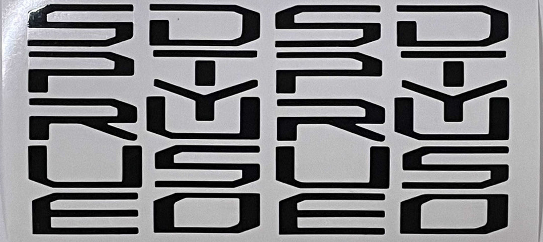 Premium Cast Vinyl Decal Letter Inserts for 2017-2026 F-250/350 SUPER DUTY Dashboard