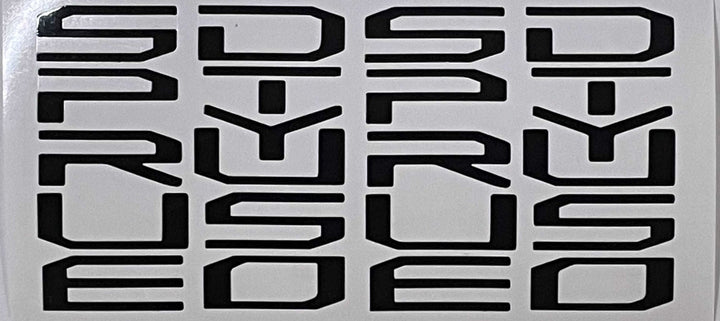 Premium Cast Vinyl Decal Letter Inserts for 2017-2026 F-250/350 SUPER DUTY Dashboard