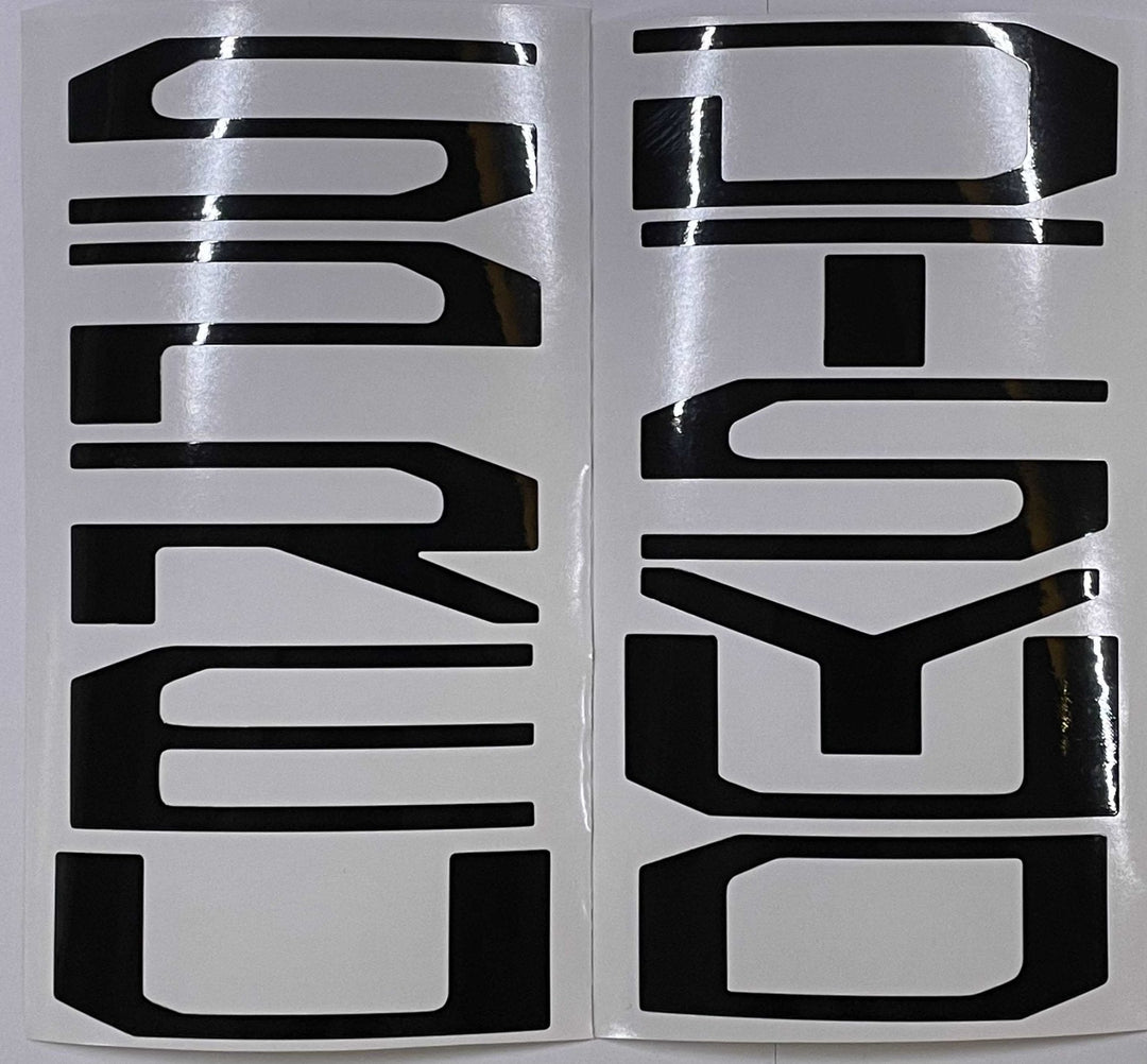 Premium Cast Vinyl Decal Letter Inserts for 2017-2026 SUPER DUTY Hood