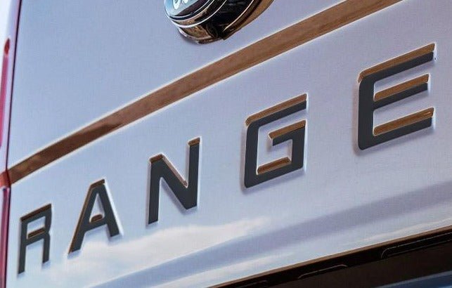 Premium Cast Vinyl Decal Letter Inserts for 2019-2026 Ranger Tailgate