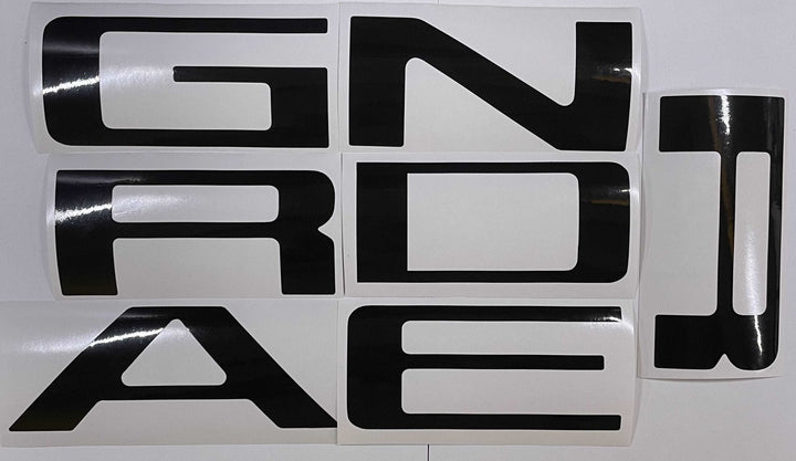 Premium Cast Vinyl Decal Letter Inserts for 2019-2026 Ranger Tailgate