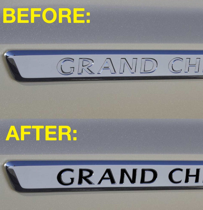 Premium Cast Vinyl Decal Letter Inserts for 2011-2013 Grand Cherokee Doors