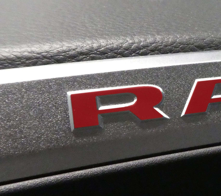 Premium Cast Vinyl Decal Letter Inlays for 2019-2026 RAM Dashboard