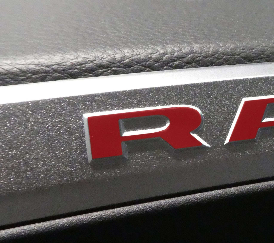 Premium Cast Vinyl Decal Letter Inlays for 2019-2026 RAM Dashboard