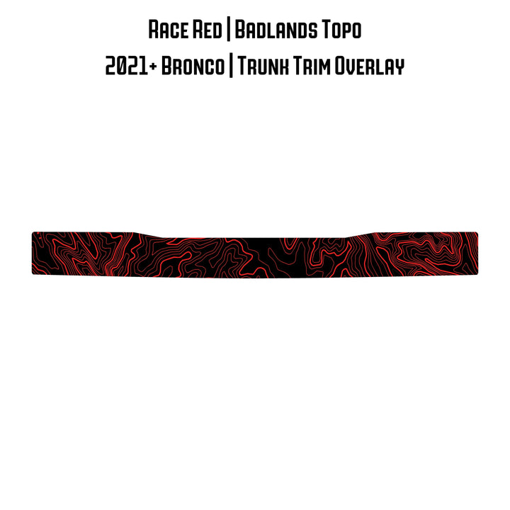Topo Trunk Trim Overlay / Protector - 2021+ Bronco