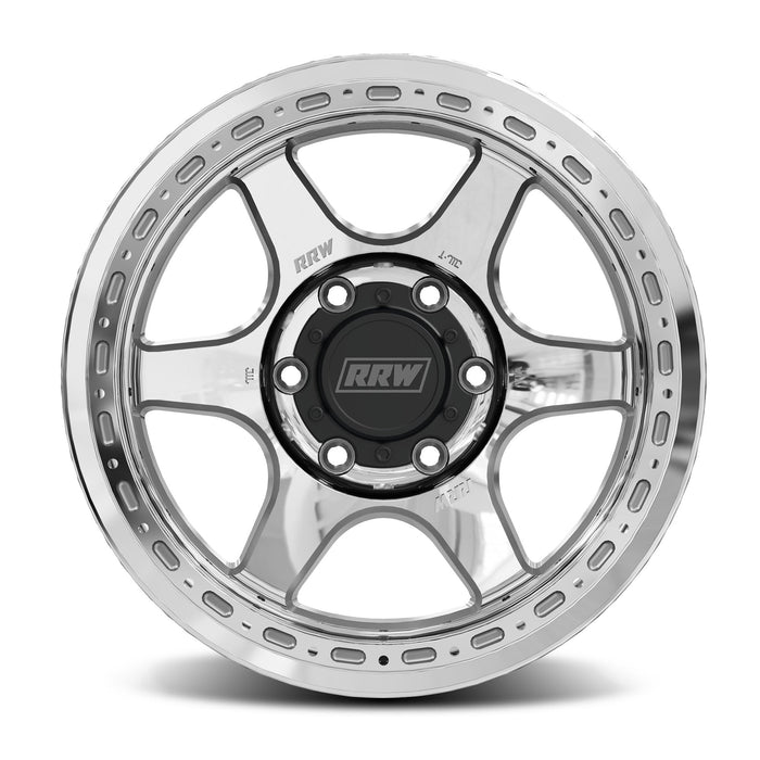 RR2-H FLOW FORM 17x8.5 Hybrid Beadlock | BRUSHED ALUMINUM