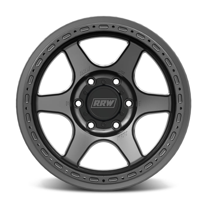 RR2-H FLOW FORM 17x8.5 Hybrid Beadlock | MATTE GUNMETAL
