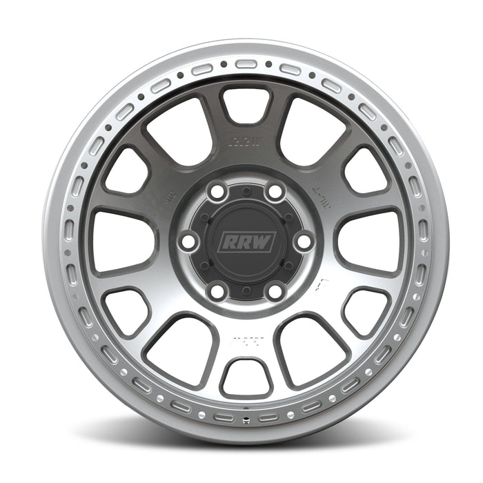 RR5-H FLOW FORM 17x8.5 Hybrid Beadlock | BRUSHED ALUMINUM
