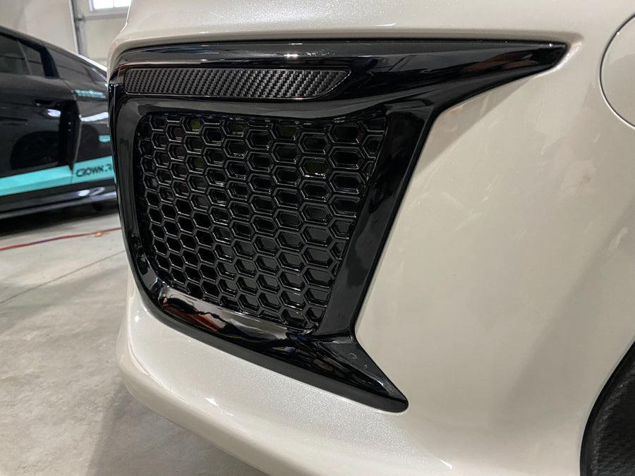Special Edition Dark Smoke Carbon Fiber JDM DRL Bezel Overlays - 2018-2021 WRX / STI