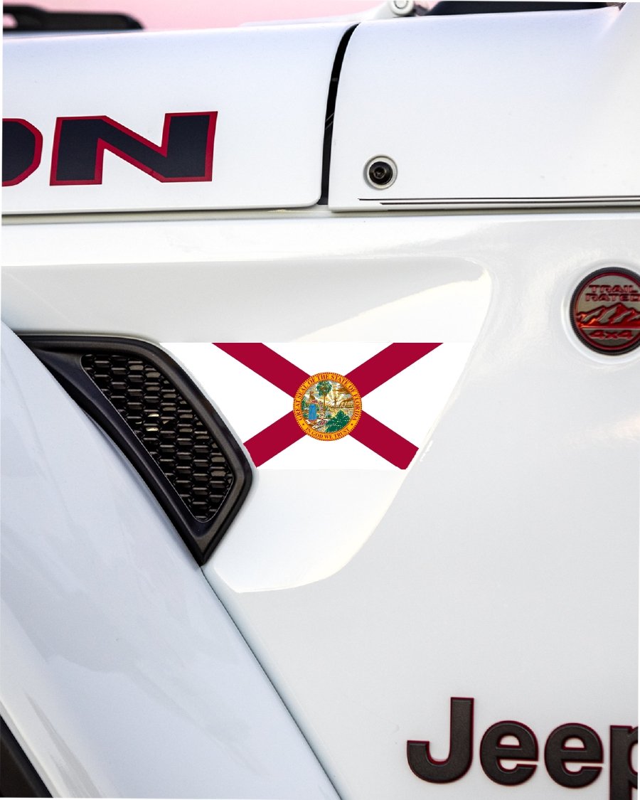 Fender Vent Decal Set | State Flag - fits Wrangler JL &amp; Gladiator JT
