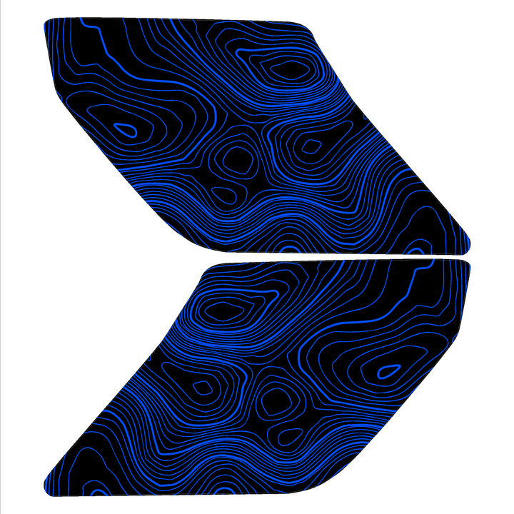 Topo Interior Sun Visor Overlays (Printed Series) - 2021+ Bronco (with Homelink)