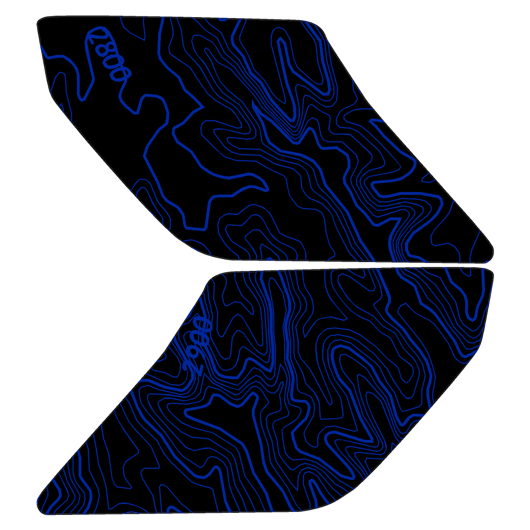 Topo Interior Lower Door Card Insert Overlays (Printed Series) - 2021+ Bronco 2 Door