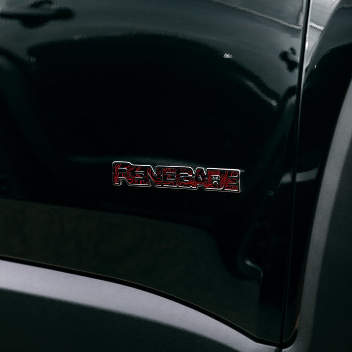 Emblem Decal for Renegade | Topographical Map - fits 2015-2024 Renegade