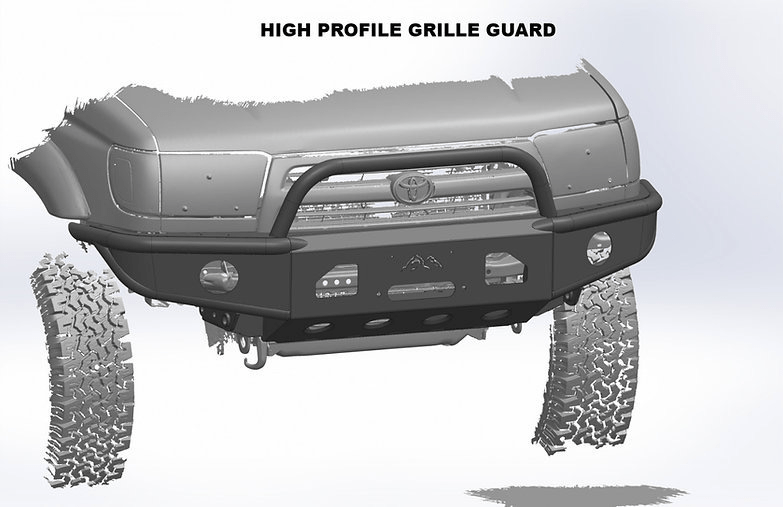 96-04 Tacoma Closed Wing Hybrid Bumper - Welded