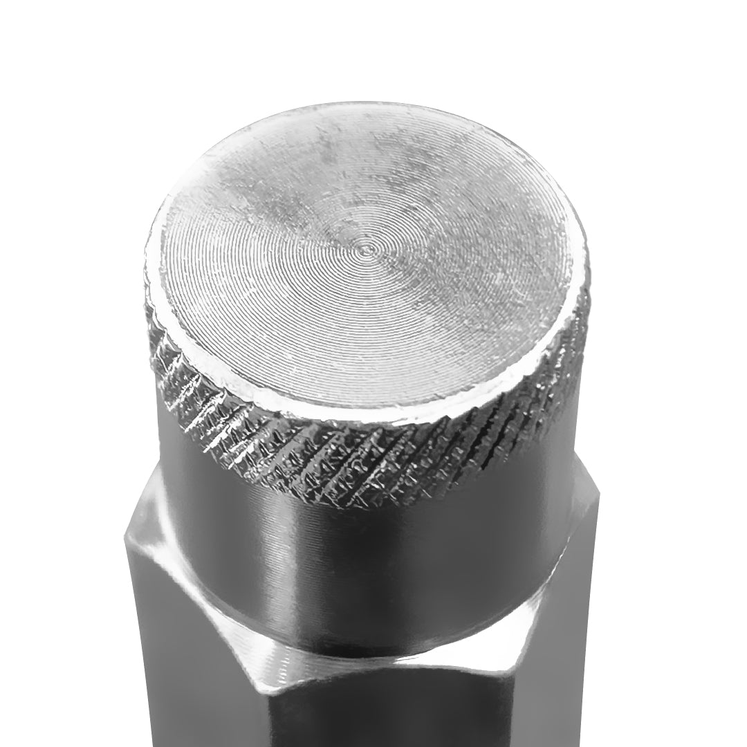 Steel Lug Nuts / Tungsten Silver / + 4 Locking Lug Nuts