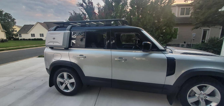 Union Jack Side Window Panel Overlay (Matte Black) - 2020+ Land Rover Defender 110 / 130