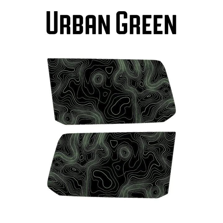 Topographic Rear Window Map Overlays V3 (Perforated) - 2025+ 4Runner