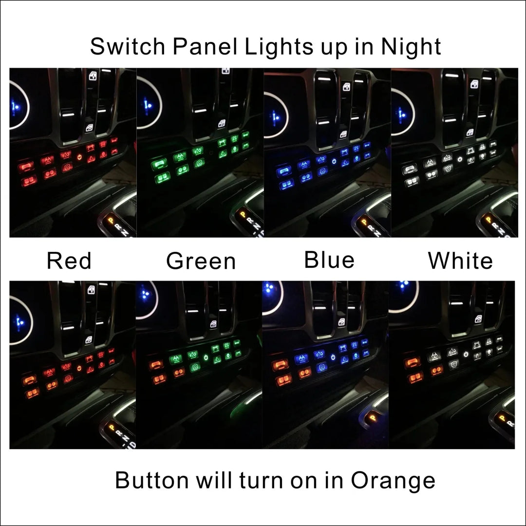 Voswitch JL120 Lower Dash Switch Panel for Jeep JL Wrangler 2018-2023 and Gladiator 2020-2023