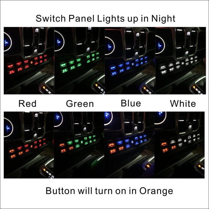 Voswitch JL120 Lower Dash Switch Panel for Jeep JL Wrangler 2018-2023 and Gladiator 2020-2023