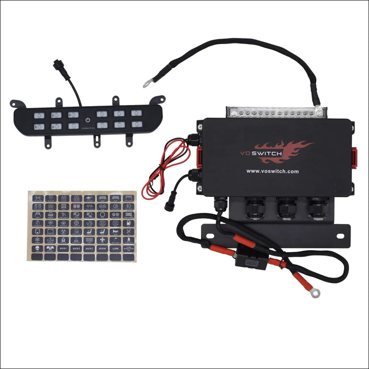 Voswitch JL120 Lower Dash Switch Panel for Jeep JL Wrangler 2018-2023 and Gladiator 2020-2023