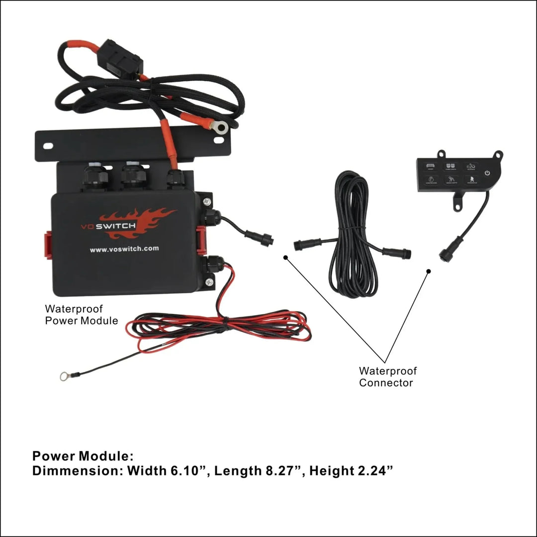 Voswitch JL300 Lower Dash Switch Panel for Jeep JL Wrangler 2018+ and Gladiator 2020+