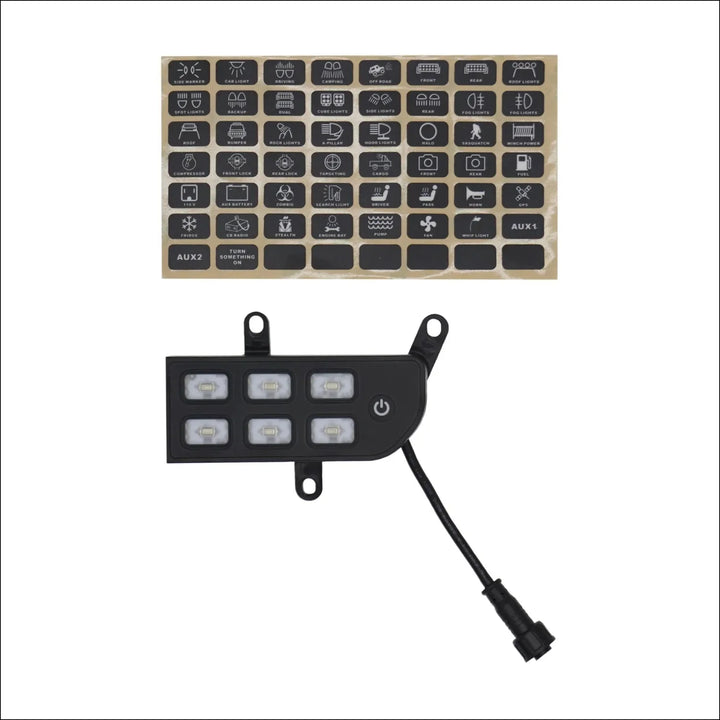 Voswitch JL300 Lower Dash Switch Panel for Jeep JL Wrangler 2018+ and Gladiator 2020+