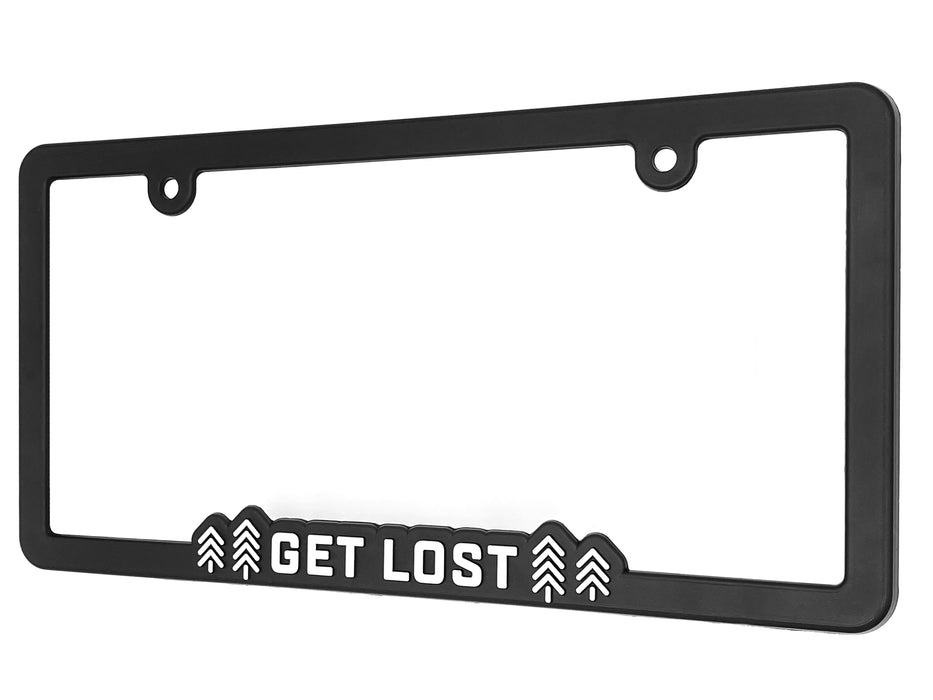 "Get Lost" - Raised License Plate Frame