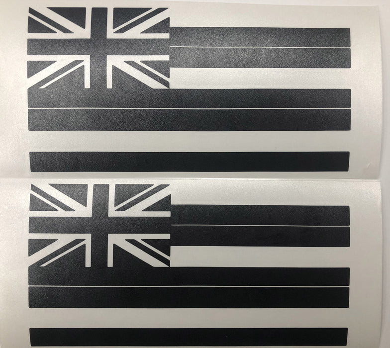 State Flag Decals - Premium Cast Matte Black Vinyl x2 - TVD Vinyl Decals