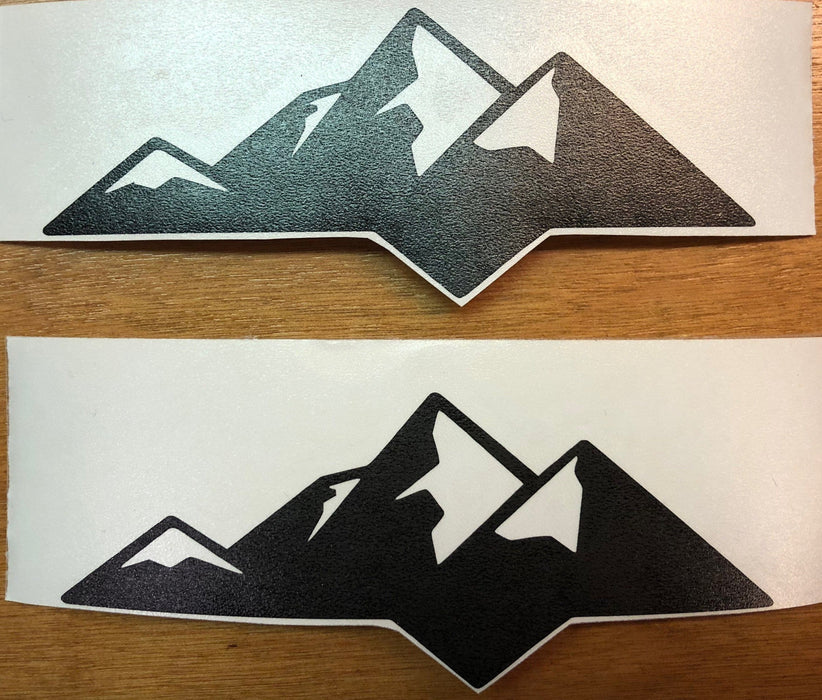 Premium Cast Matte Black Vinyl Mountain Decals for 2007-2020 Tundra - TVD Vinyl Decals