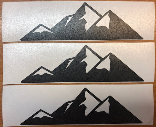 Premium Cast Matte Black Vinyl Mountain Decals for 2007-2020 Tundra - TVD Vinyl Decals