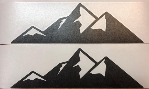 Premium Cast Matte Black Vinyl Mountain Decals for 2014-2020 Tundra - TVD Vinyl Decals