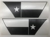 Premium Cast Matte Black Vinyl Flag Decals for Wrangler JL and Gladiator Fender Vents - TVD Vinyl Decals