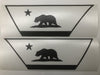 Premium Cast Matte Black Vinyl Flag Decals for Wrangler JL and Gladiator Fender Vents - TVD Vinyl Decals