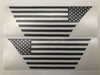 Premium Cast Matte Black Vinyl Flag Decals for Wrangler JL and Gladiator Fender Vents - TVD Vinyl Decals