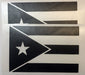 State Flag Decals - Premium Cast Matte Black Vinyl x2 - TVD Vinyl Decals