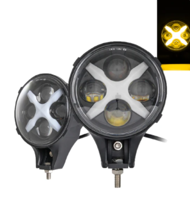 LOW PROFILE DITCH LIGHT BRACKETS KIT WITH DRLS FOR 2005-2021 TACOMA 4RUNNER