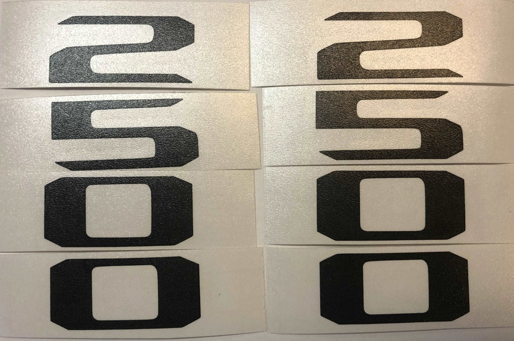 Premium Cast Vinyl Inlay Number Decals for 2019-2023 RAM 2500/3500 Hood x2