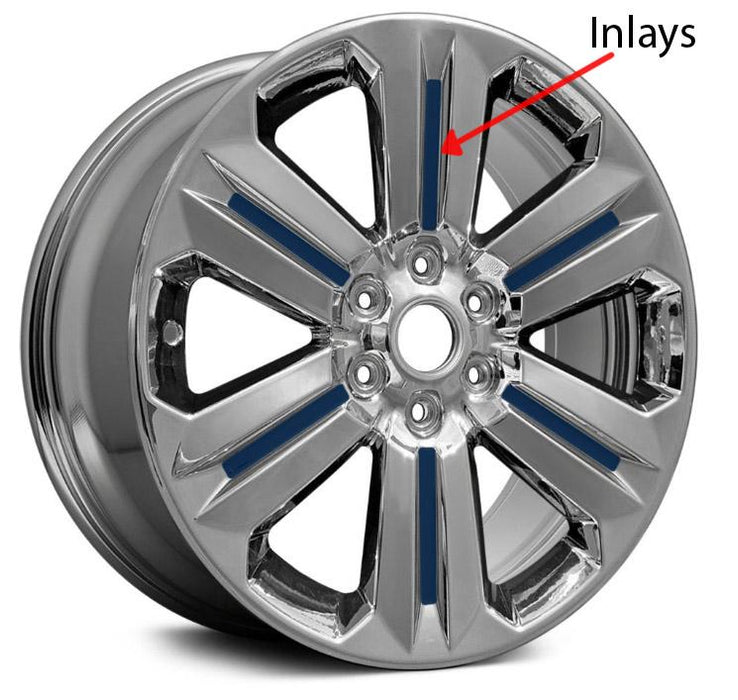 Premium Cast Vinyl Insert Decals for F-150 Lariat Wheels (Model ALY10171)