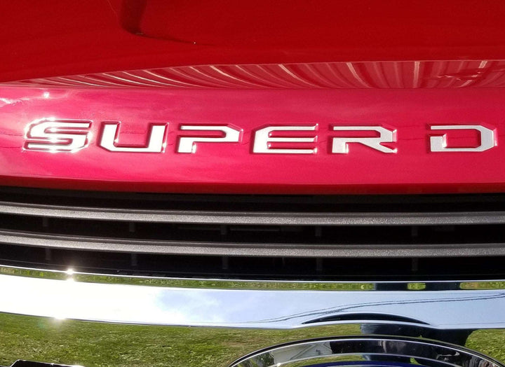 Premium Cast Vinyl Insert Letter Decals for 2017-2023 SUPER DUTY Hood