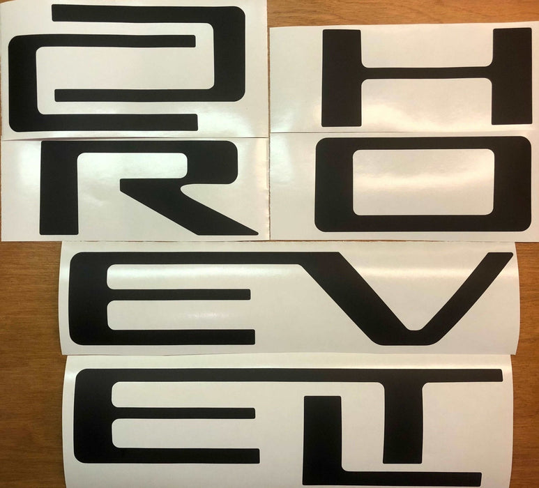 Premium Cast Vinyl Letter Decals for 2019-2023 Silverado Tailgate