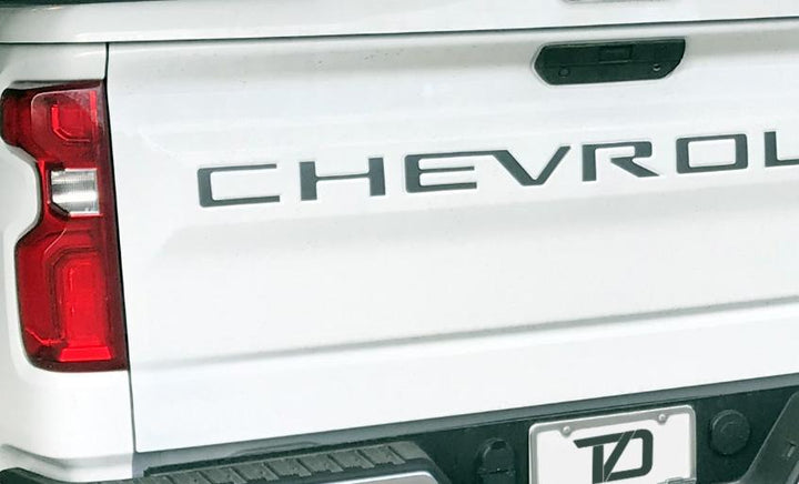 Premium Cast Vinyl Letter Decals for 2019-2023 Silverado Tailgate