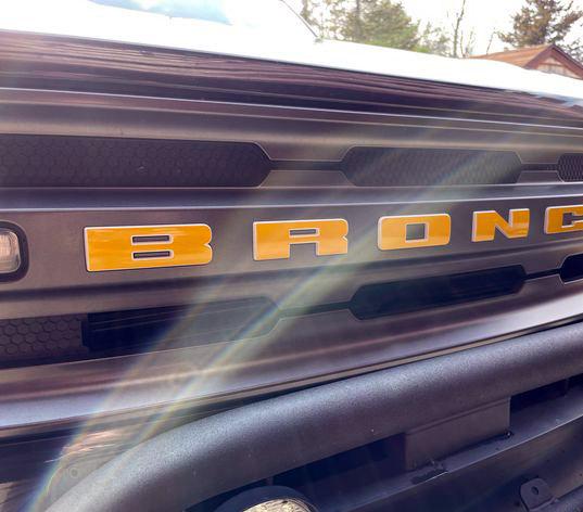 Premium Cast Vinyl Letter Decals for 2020-2023 Bronco/Bronco Sport Grille