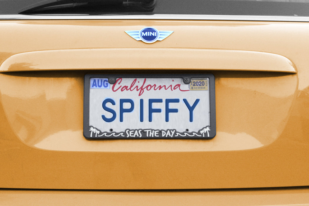 "Seas the Day" License Plate Frame